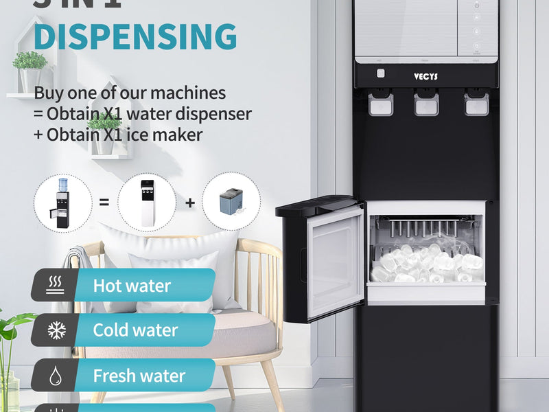 The 3-in-1 Revolution: Why the VECYS BYCZ581 is the Ultimate Ice Maker Water Dispenser for 2026