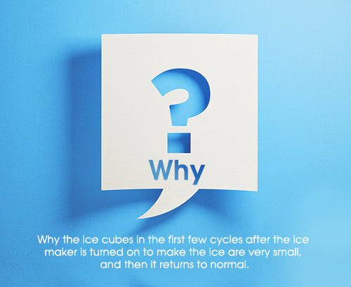 Why Is The Shape Of The Ice Cubes Small When The Bullet Ice Maker First Started Making Ice?