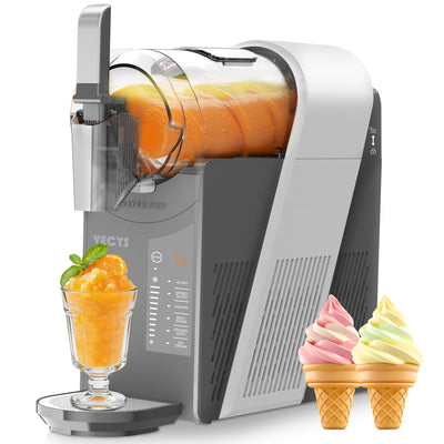 VECYS Slushie Machine, Frozen Drink Maker for Home & Parties, 6 Preset Modes (Slush/Spiked Slush/Frappe/Milkshake/Frozen Juice/Soft Ice Cream), 10 Level Texture Control, Dishwasher-Safe, 50.7 fl oz