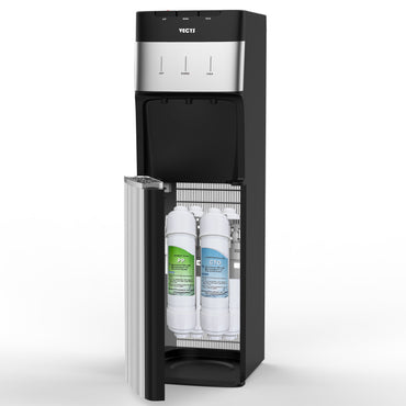VECYS Bottleless Water Cooler with 4-Stage Filtration, Hot, Cold & Room Water Options, Self-Cleaning System for Home & Office