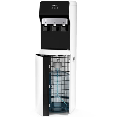 VECYS Bottom Loading Self Cleaning Water Dispenser 5 Gallon 3 Temperature, Child Safety Lock & Nightlight, 304 Stainless Steel Reservoirs and Water Intake Tube