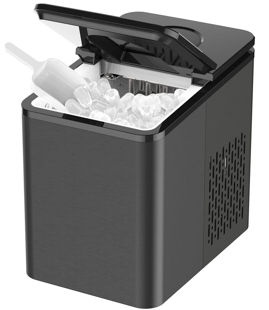 PORTABLE ICE MAKER MAKING MACHINE OEM 12KG PELLET ICE CUBE MAKING MACHINE SELF CLEANING,silver