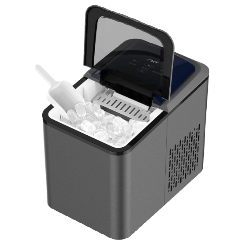 Electric Countertop Ice Maker with Ice Scoop and Basket